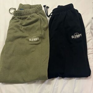 Old Navy Sweatpants - Olive and Black